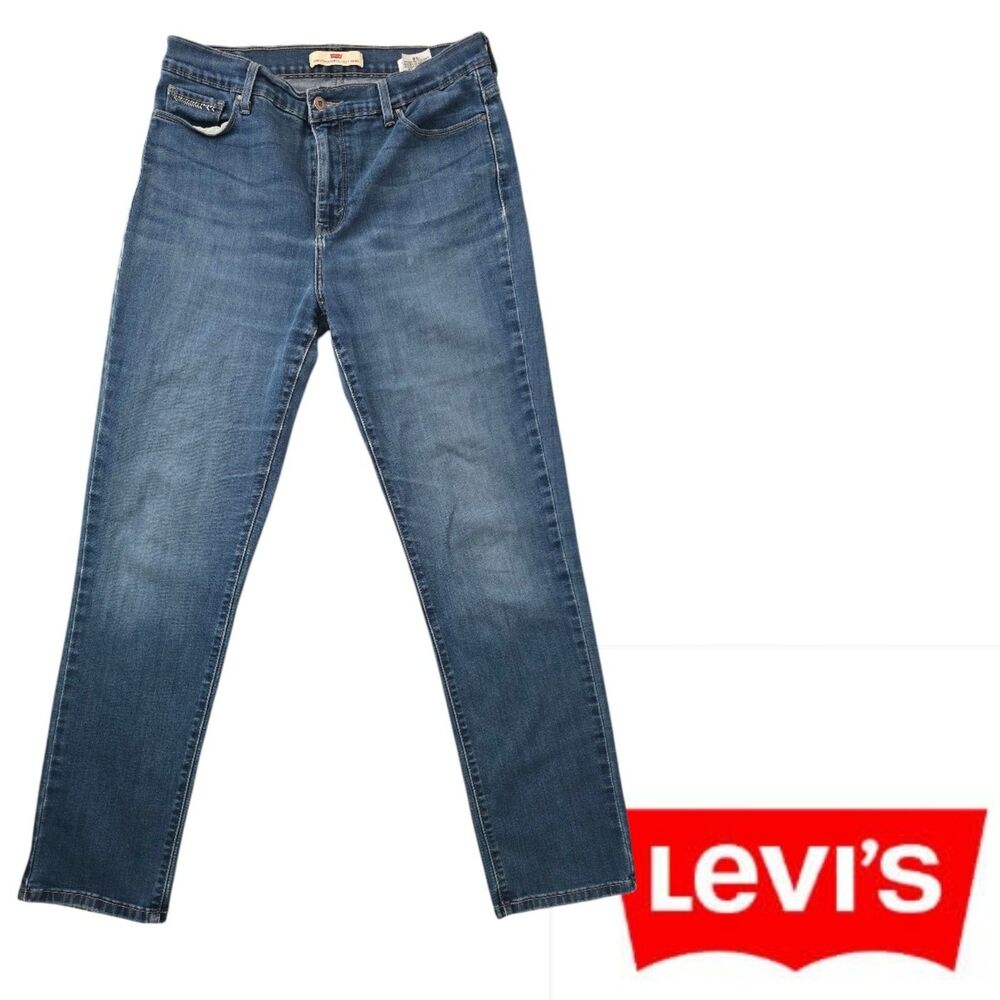 Levi’s 512 Perfectly Slimming Skinny Jeans Women’s 14M Medium Wash Stretch Denim